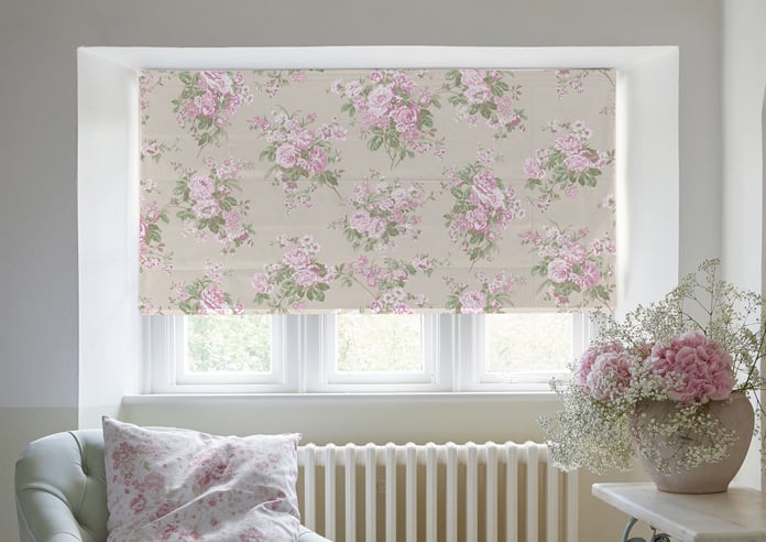 Shabby Chic by Rachel Ashwell Rose Chintz, Pink - Twist&Fit Roman Blind - Image 3